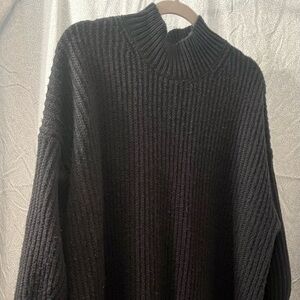 Cozy Black Knit Sweater